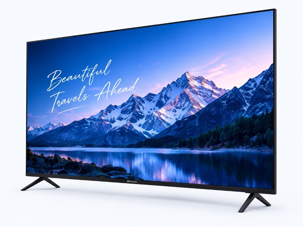 Bravo Standalone Television with Mountain Display
